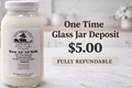 Glass Jar Deposit "New Customers"